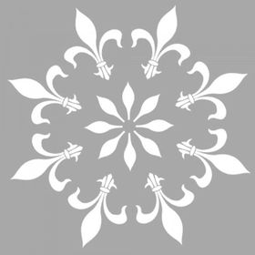 Artikel ST-1457 Ellie Çiçek Desen Stencil Tasarımı 30x30 cm Kanvas Tablo