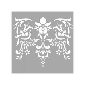 Artikel ST-1458 Ray Çiçek Desen Stencil Tasarımı 30x30 cm Kanvas Tablo