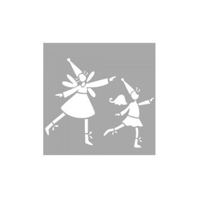 Artikel ST-1462 Elf Perileri Stencil Tasarımı 30x30 cm Kanvas Tablo