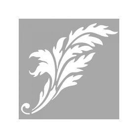 Artikel ST-1464 Pampas Desen Stencil Tasarımı 30x30 cm Kanvas Tablo