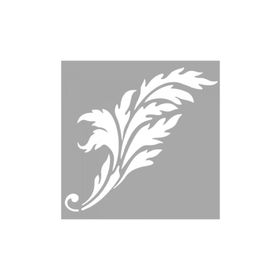 Artikel ST-1464 Pampas Desen Stencil Tasarımı 30x30 cm Kanvas Tablo