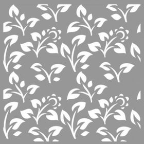 Artikel ST-1467 Kitty Çiçek Desen Stencil Tasarımı 30x30 cm Kanvas Tablo