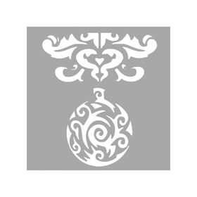 Artikel ST-1468 Linda Çiçek Desen Stencil Tasarımı 30x30 cm Kanvas Tablo