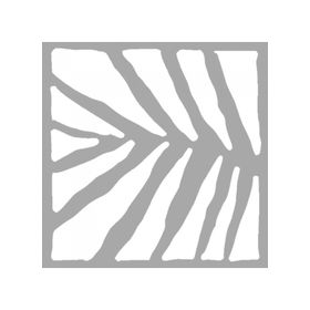 Artikel ST-1469 Kate Tropikal Karo Stencil Tasarımı 30x30 cm Kanvas Tablo