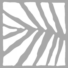 Artikel ST-1469 Kate Tropikal Karo Stencil Tasarımı 30x30 cm Kanvas Tablo