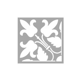 Artikel ST-1475 Carrie Çiçek Motif Stencil Tasarımı 30x30 cm Kanvas Tablo