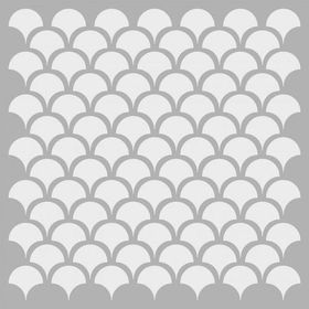 Artikel ST-148 Balık Pulu Stencil Tasarımı 30x30 cm Kanvas Tablo