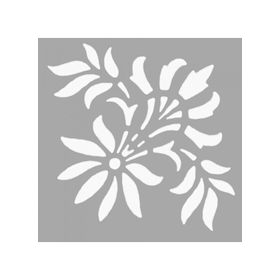 Artikel ST-1481 Emilia Çiçek Motif Stencil Tasarımı 30x30 cm Kanvas Tablo