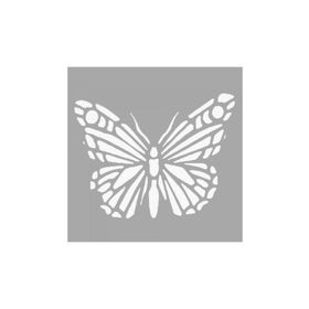 Artikel ST-1482 Savannah Kelebek Motif Stencil Tasarımı 30x30 cm Kanvas Tablo