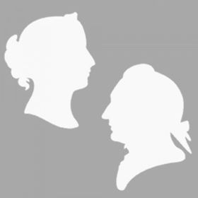 Artikel ST-1488 Lord ve Leydi Stencil Tasarımı 30x30 cm Kanvas Tablo