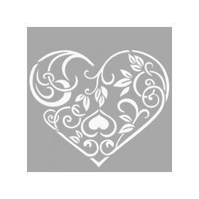 Artikel ST-1490 Bella Kalpli Motif Stencil Tasarımı 30x30 cm Kanvas Tablo