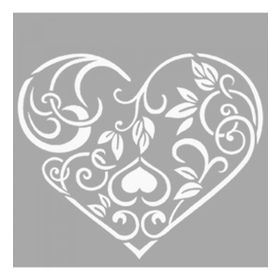 Artikel ST-1490 Bella Kalpli Motif Stencil Tasarımı 30x30 cm Kanvas Tablo