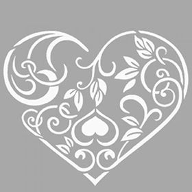 Artikel ST-1490 Bella Kalpli Motif Stencil Tasarımı 30x30 cm Kanvas Tablo