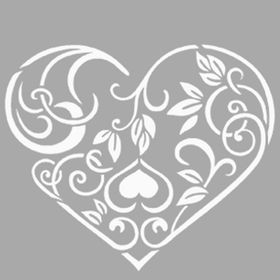 Artikel ST-1490 Bella Kalpli Motif Stencil Tasarımı 30x30 cm Kanvas Tablo