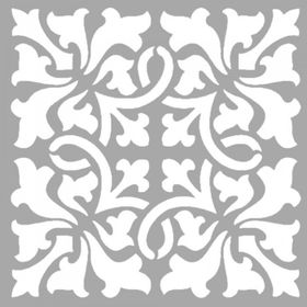 Artikel ST-1491 Lena Karo Stencil Tasarımı 30x30 cm Kanvas Tablo
