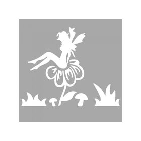 Artikel ST-1493 Rosen Peri Stencil Tasarımı 30x30 cm Kanvas Tablo