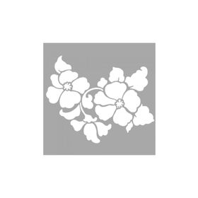 Artikel ST-1495 Ramona Çiçek Motifi Stencil Tasarımı 30x30 cm Kanvas Tablo