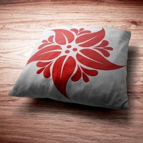 Artikel ST-150 Plumeria Stencil Tasarımı 30x30 cm Kanvas Tablo