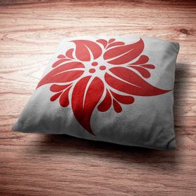 Artikel ST-150 Plumeria Stencil Tasarımı 30x30 cm Kanvas Tablo