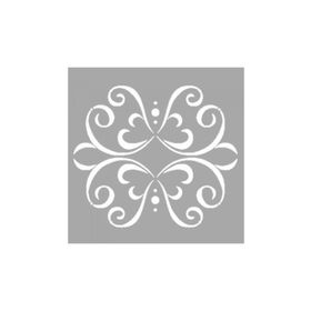 Artikel ST-1501 Anise Motif Stencil Tasarımı 30x30 cm Kanvas Tablo