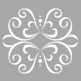 Artikel ST-1501 Anise Motif Stencil Tasarımı 30x30 cm Kanvas Tablo