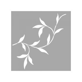 Artikel ST-1503 Sharona Çiçek Motif Stencil Tasarımı 30x30 cm Kanvas Tablo