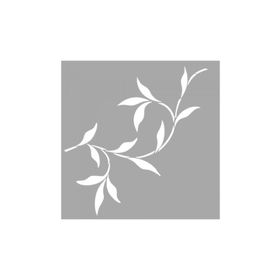 Artikel ST-1503 Sharona Çiçek Motif Stencil Tasarımı 30x30 cm Kanvas Tablo