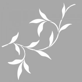 Artikel ST-1503 Sharona Çiçek Motif Stencil Tasarımı 30x30 cm Kanvas Tablo