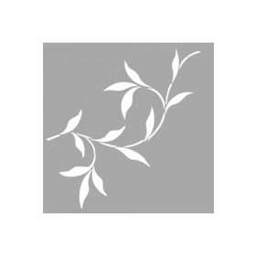 Artikel ST-1503 Sharona Çiçek Motif Stencil Tasarımı 30x30 cm Kanvas Tablo