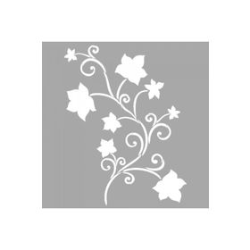 Artikel ST-1507 Fierce Çiçek Motif Stencil Tasarımı 30x30 cm Kanvas Tablo