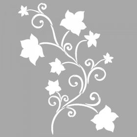 Artikel ST-1507 Fierce Çiçek Motif Stencil Tasarımı 30x30 cm Kanvas Tablo