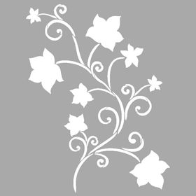 Artikel ST-1507 Fierce Çiçek Motif Stencil Tasarımı 30x30 cm Kanvas Tablo