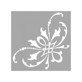 Artikel ST-1514 Suzi Floral Motif Stencil Tasarımı 30x30 cm Kanvas Tablo