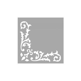Artikel ST-1518 Valentine Köşe Motif Stencil Tasarımı 30x30 cm Kanvas Tablo