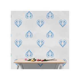 Artikel ST-152 Damask Stencil Tasarımı 30x30 cm Kanvas Tablo