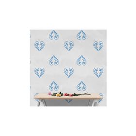 Artikel ST-152 Damask Stencil Tasarımı 30x30 cm Kanvas Tablo