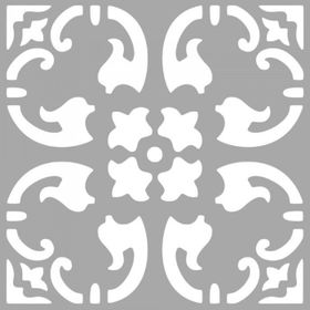 Artikel ST-1522 Ursula Karo Stencil Tasarımı 30x30 cm Kanvas Tablo