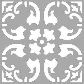 Artikel ST-1522 Ursula Karo Stencil Tasarımı 30x30 cm Kanvas Tablo
