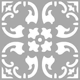 Artikel ST-1522 Ursula Karo Stencil Tasarımı 30x30 cm Kanvas Tablo