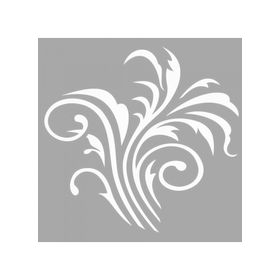 Artikel ST-1525 Paris Çiçek Motif Stencil Tasarımı 30x30 cm Kanvas Tablo