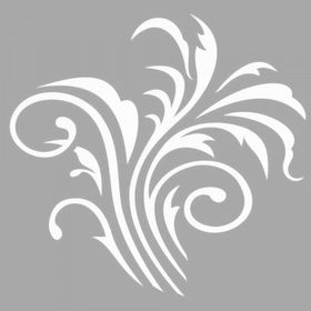 Artikel ST-1525 Paris Çiçek Motif Stencil Tasarımı 30x30 cm Kanvas Tablo