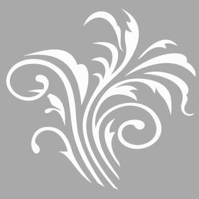 Artikel ST-1525 Paris Çiçek Motif Stencil Tasarımı 30x30 cm Kanvas Tablo