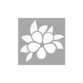 Artikel ST-1536 Nerissa Çiçek Motif Stencil Tasarımı 30x30 cm Kanvas Tablo