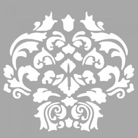 Artikel ST-1541 Charmian Çiçek Motif Stencil Tasarımı 30x30 cm Kanvas Tablo