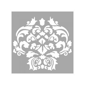 Artikel ST-1541 Charmian Çiçek Motif Stencil Tasarımı 30x30 cm Kanvas Tablo