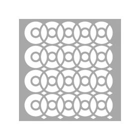 Artikel ST-1542 Cressida Karo Desen Stencil Tasarımı 30x30 cm Kanvas Tablo