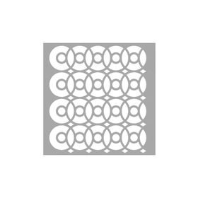 Artikel ST-1542 Cressida Karo Desen Stencil Tasarımı 30x30 cm Kanvas Tablo