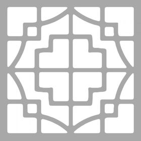 Artikel ST-1544 Portia Karo Stencil Tasarımı 30x30 cm Kanvas Tablo
