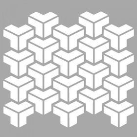 Artikel ST-1549 Gear Desen Stencil Tasarımı 30x30 cm Kanvas Tablo