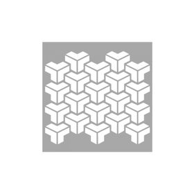 Artikel ST-1549 Gear Desen Stencil Tasarımı 30x30 cm Kanvas Tablo